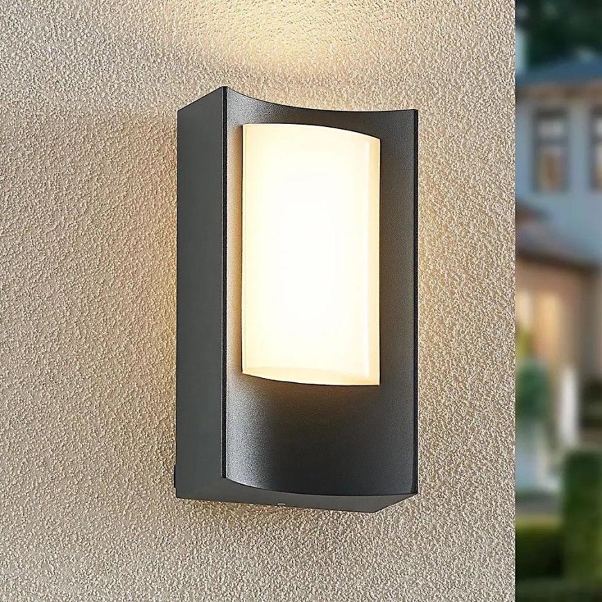 Redo 90483 - LED Venkovní nástěnné svítidlo WARP LED/8W/230V 3000K IP44 antracit