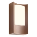 Redo 90484 - LED Venkovní nástěnné svítidlo WARP LED/8W/230V 3000K IP44 hnědá