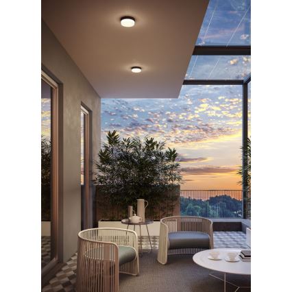 Redo 90516 - LED Venkovní stropní svítidlo URANIA LED/10W/230V pr. 16 cm IP65 antracit