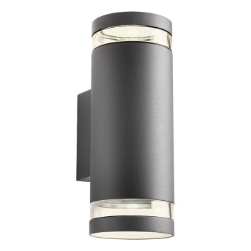 Redo 90518 - Venkovní nástěnné svítidlo CARGO 2xGU10/28W/230V IP54 antracit