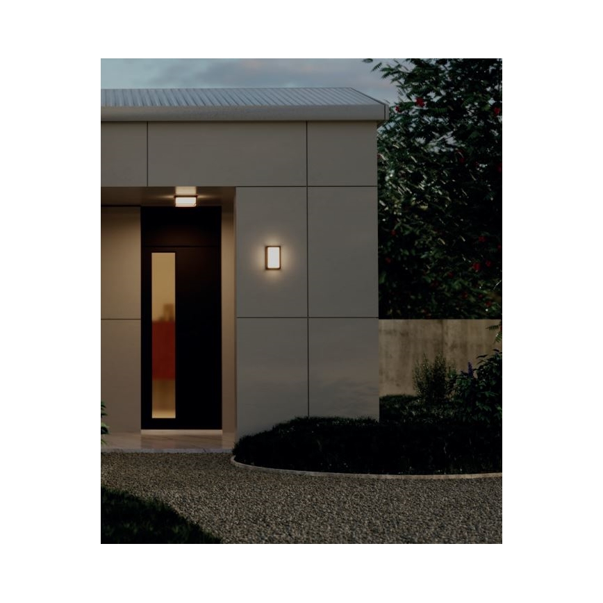 Redo 90534 - LED Venkovní nástěnné svítidlo QUADRIS LED/12W/230V IP54 hnědá