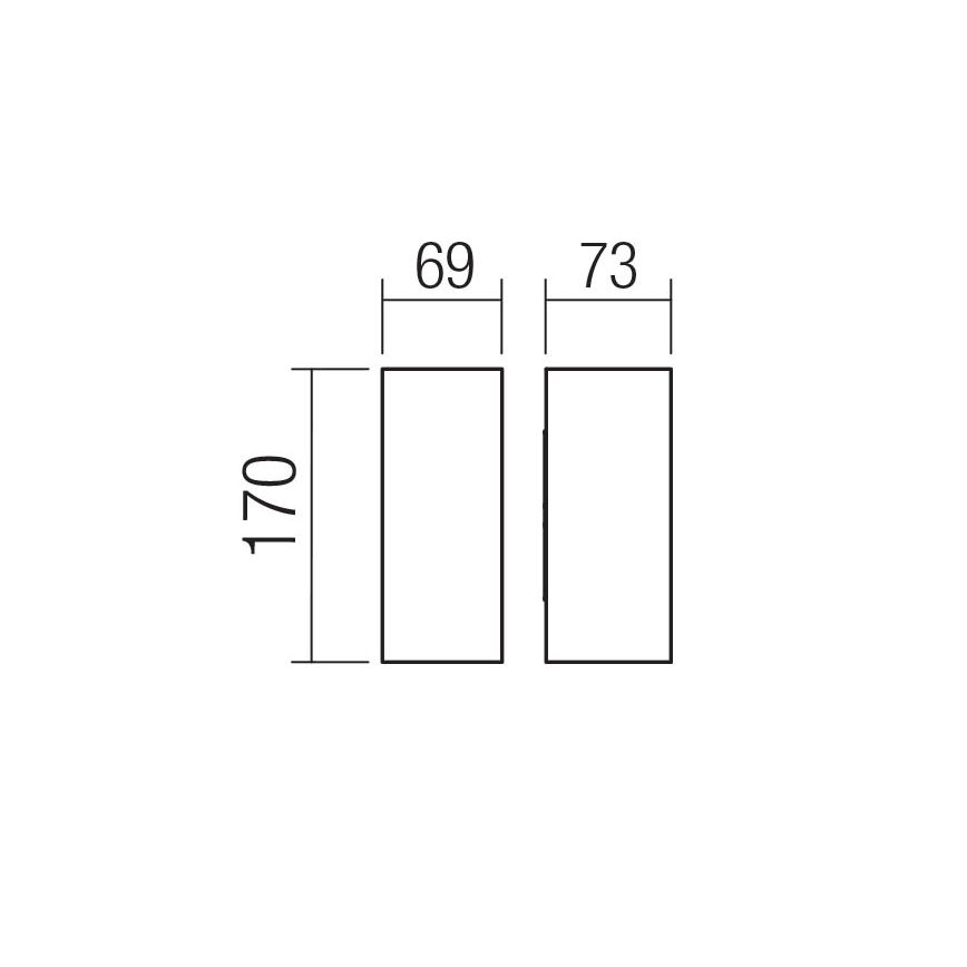 Redo 90635 - LED Venkovní nástěnné svítidlo SONNY 2xLED/5W/230V 2200/3000/4000K IP54 bílá