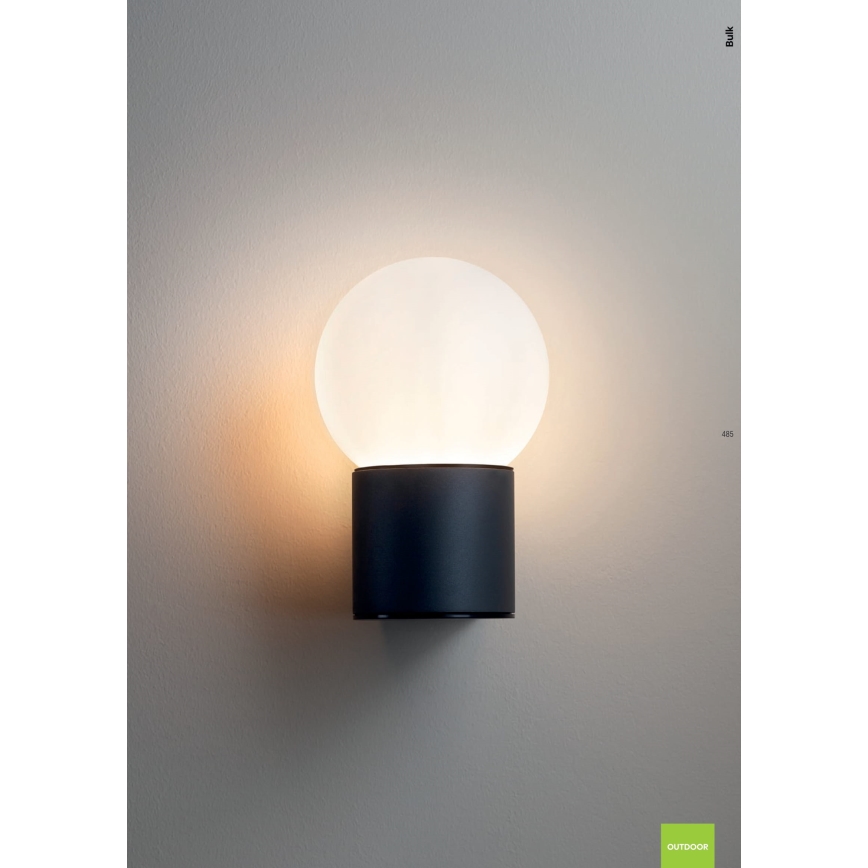 Redo 90640 - Venkovní nástěnné svítidlo BULK 1xE27/28W/230V IP44 antracit