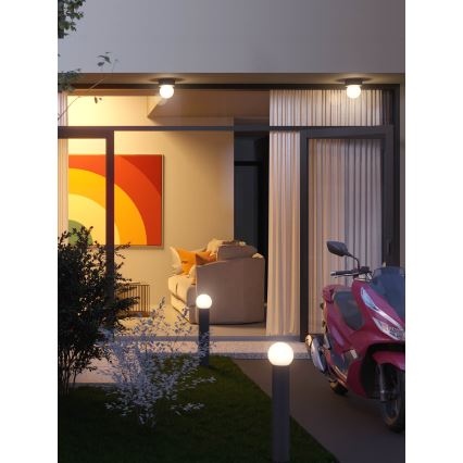 Redo 90643 - Venkovní lampa BULK 1xE27/28W/230V 80 cm IP44 antracit