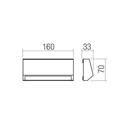 Redo 90679 - Venkovní orientační svítidlo ANDER LED/3W/230V 3000K IP65 antracit
