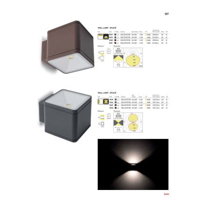 Redo 9069 - LED Venkovní nástěnné svítidlo BETA LED/6W/230V IP54