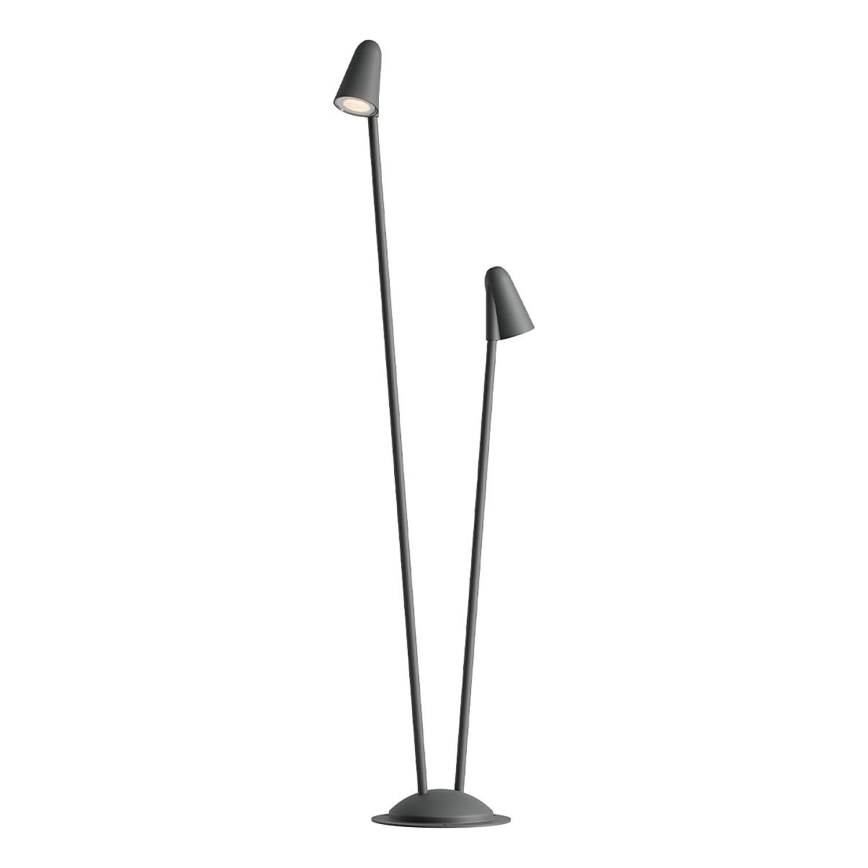Redo 90711 - LED Venkovní lampa NIVALIS 2xLED/6,9W/230V 3000K 110 cm IP65 antracit