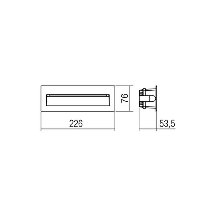 Redo 9092-LED Venkovní orientační svítidlo IGOR LED/6W/230V 3000K IP54 antracit