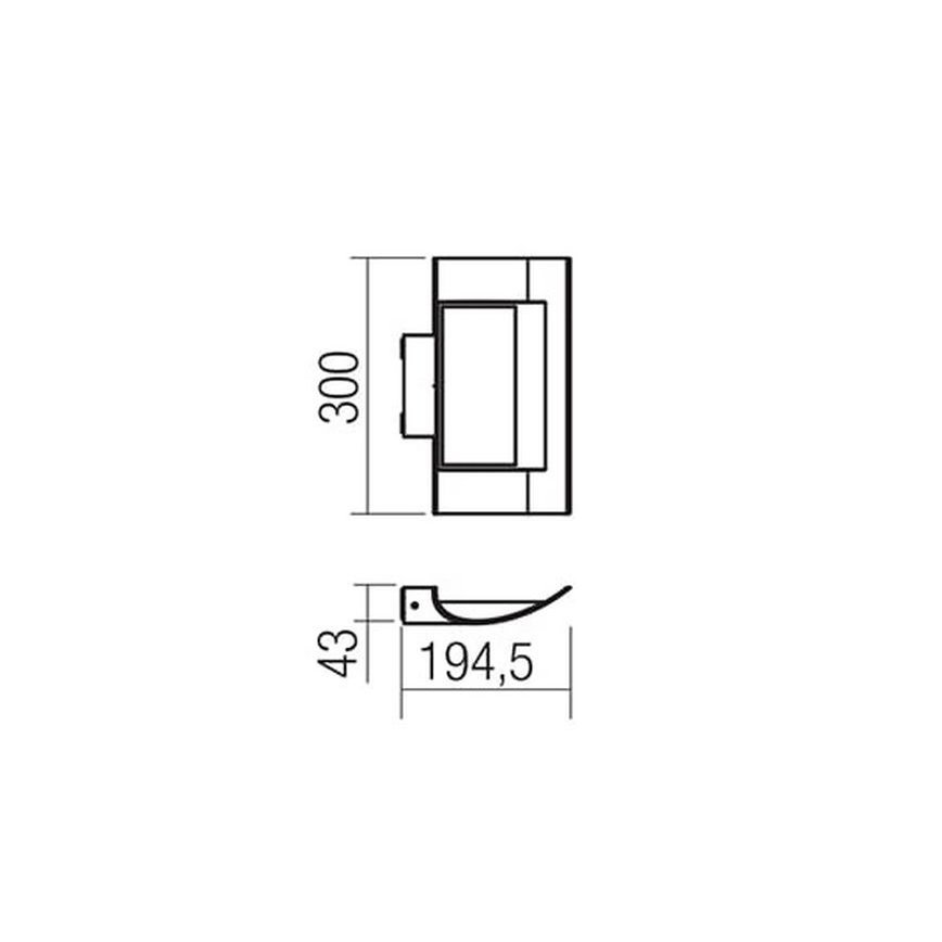Redo 9112 - LED Venkovní nástěnné svítidlo VELA LED/24W/230V IP54