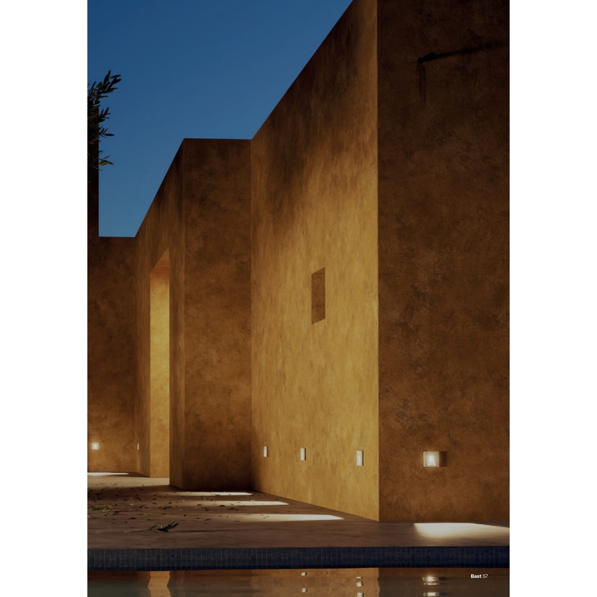 Redo 91195 - LED Venkovní orientační svítidlo BAST LED/2,5W/230V 3000K CRI 90 IP65 šedá