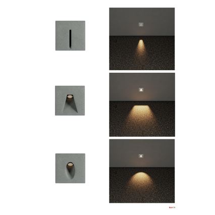 Redo 91200 - LED Venkovní orientační svítidlo BAST LED/2,5W/230V 3000K CRI 90 IP65 antracit