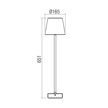 Redo 9126 - LED Venkovní lampa GIORGIO LED/7W/230V IP65 bílá