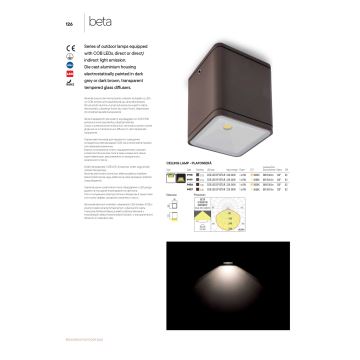 Redo 9198 - LED Venkovní bodové svítidlo BETA LED/6W/230V IP54