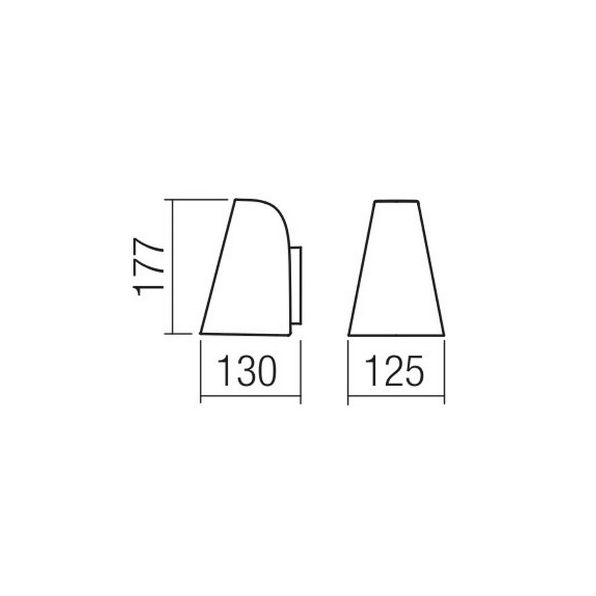Redo 9529 - Nástěnné svítidlo ALVAR 1xGU10/35W/230V IP44