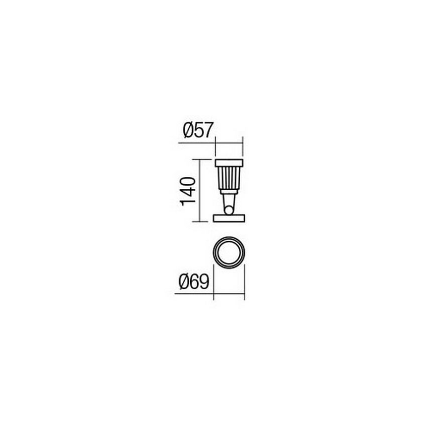 Redo 9997 - LED Venkovní lampa TIM LED/5W/230V 3000K IP65