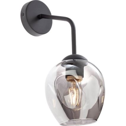 Redo - Náhradní stínidlo k lampě, k lustru PIERCE pr. 15 cm černá/kouřová