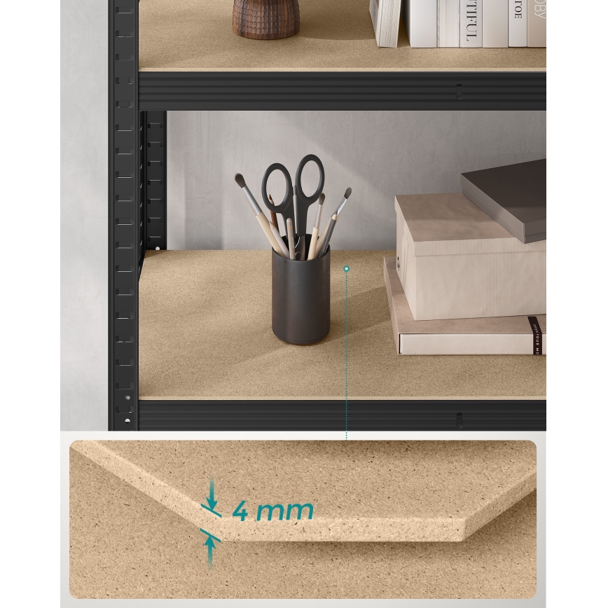 Regál ORDIFY černá