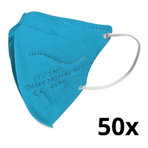 Respirátor dětská velikost FFP2 NR Kids modrý 50ks