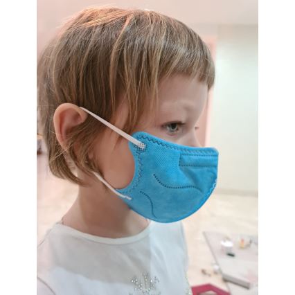 Respirátor dětská velikost FFP2 NR Kids modrý 50ks