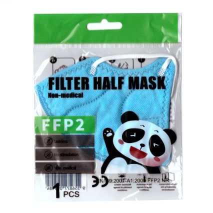 Respirátor dětská velikost FFP2 NR Kids modrý 50ks