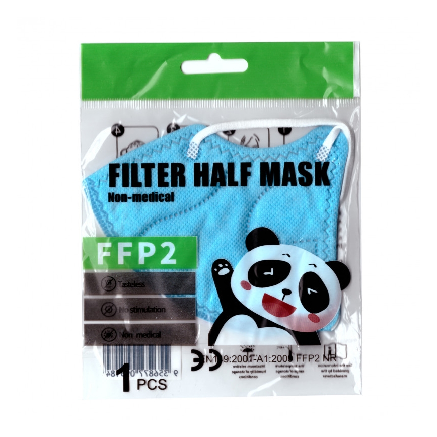 Respirátor dětská velikost FFP2 NR Kids modrý 50ks