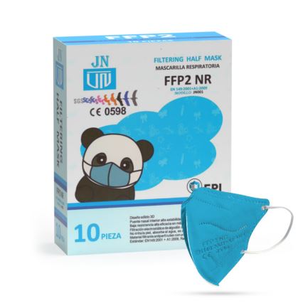 Respirátor dětská velikost FFP2 NR Kids modrý 50ks