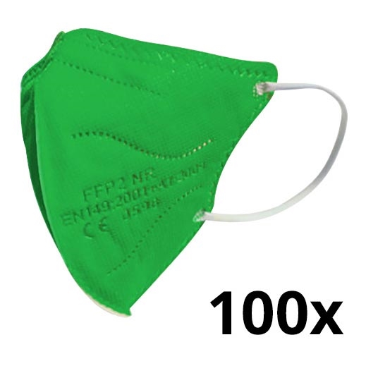 Respirátor dětská velikost FFP2 NR Kids zelený 100ks