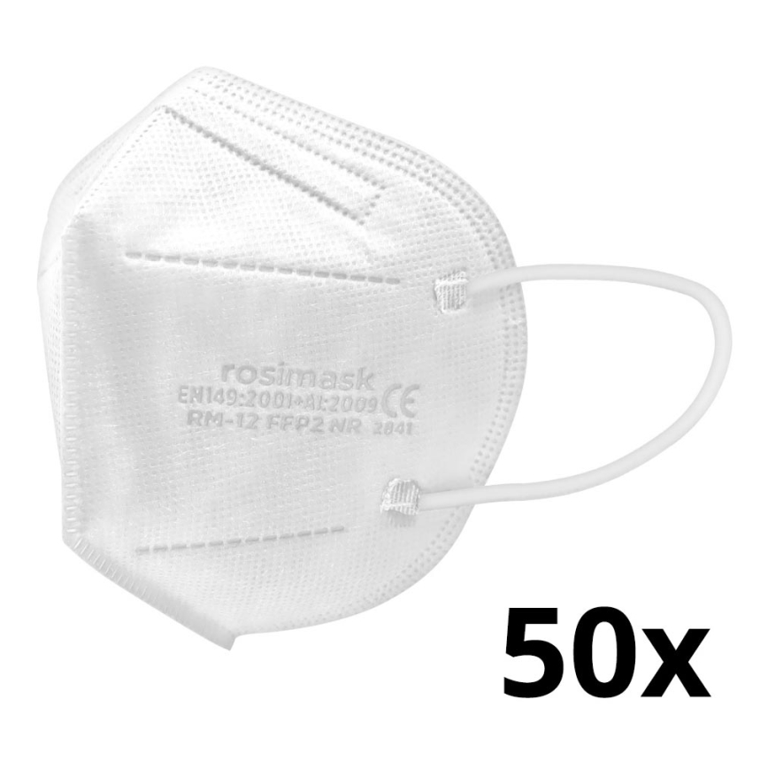 Respirátor dětská velikost FFP2 ROSIMASK MR-12 NR bílý 50ks