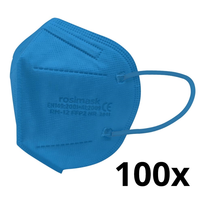 Respirátor dětská velikost FFP2 ROSIMASK MR-12 NR modrý 100ks