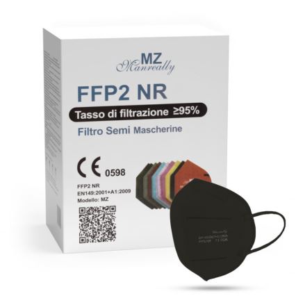 Respirátor FFP2 NR CE 0598 černý 100ks