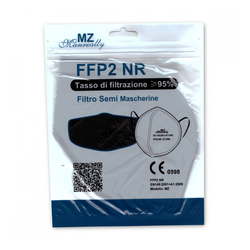 Respirátor FFP2 NR CE 0598 černý 100ks