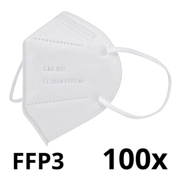 Respirátor FFP3 NR L&S B01 - 5 vrstev - 99,87% účinnost 100ks