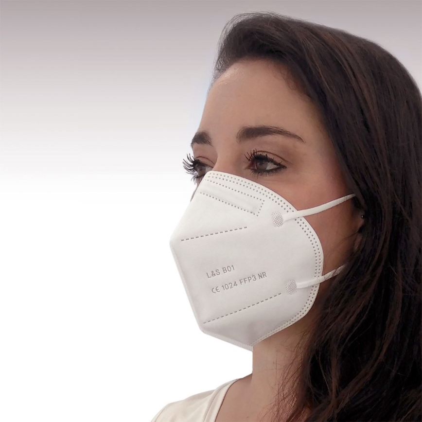 Respirátor FFP3 NR L&S B01 - 5 vrstev - 99,87% účinnost 100ks