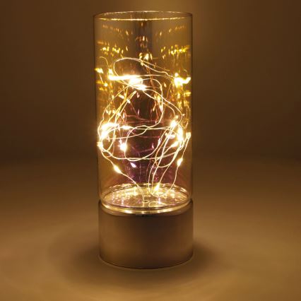 Dekorace s LED řetězem 3xAA teplá bílá