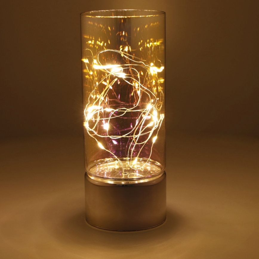 Dekorace s LED řetězem 3xAA teplá bílá