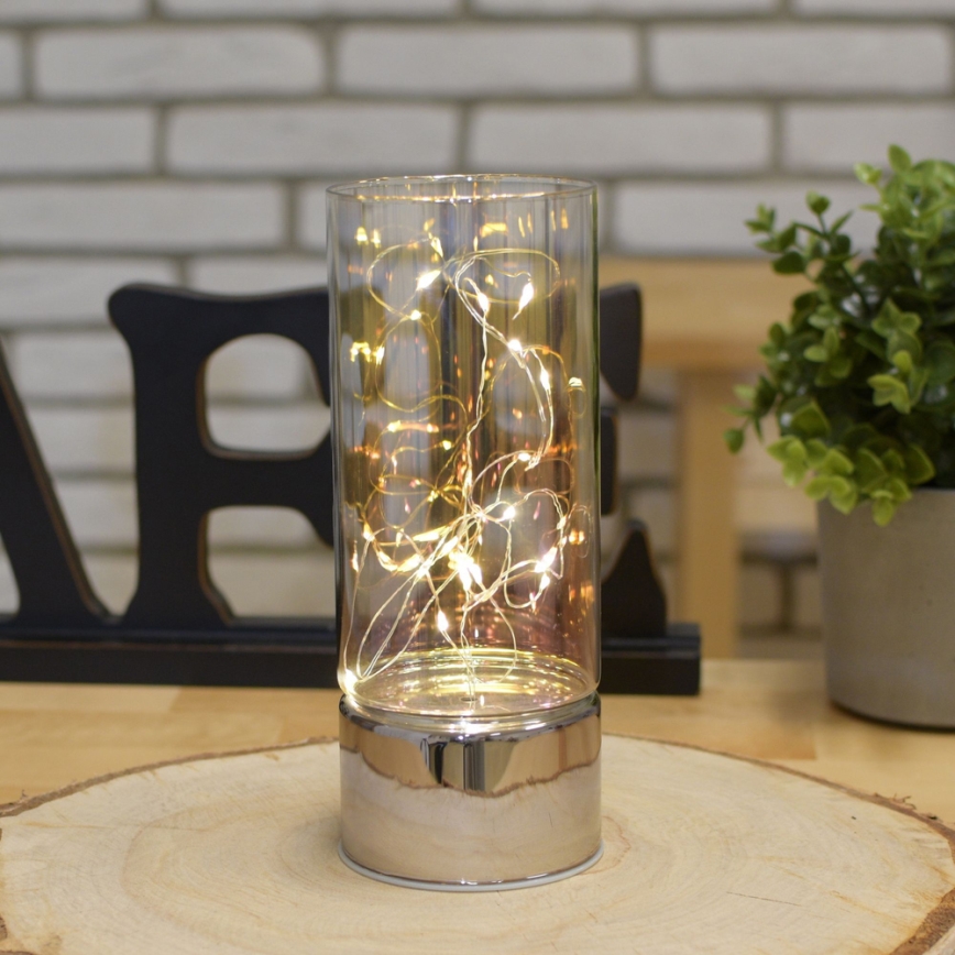 Dekorace s LED řetězem 3xAA teplá bílá