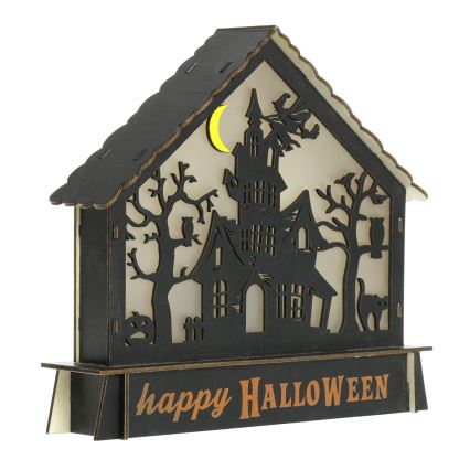 LED Dekorace HALLOWEEN LED/2xAA/multicolor strašidelný dům
