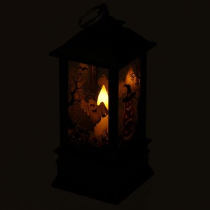 LED Dekorace HALLOWEEN LED/3xAAA/teplá bílá lucerna s dýněmi