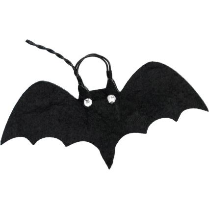 LED Dekorační řetěz HALLOWEEN 10xLED/2xAA/teplá bílá 1,3m netopýři