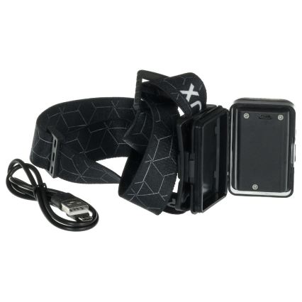 LED Nabíjecí čelovka LED/3W/1200 mAh IP67 černá