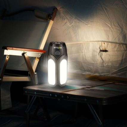 LED Nabíjecí kempingová svítilna se solárním panelem LED/3W/1600 mAh IPX4