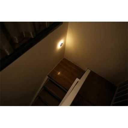 LED Orientační svítidlo se senzorem LED/0,45W/3xAAA 3000K bílá