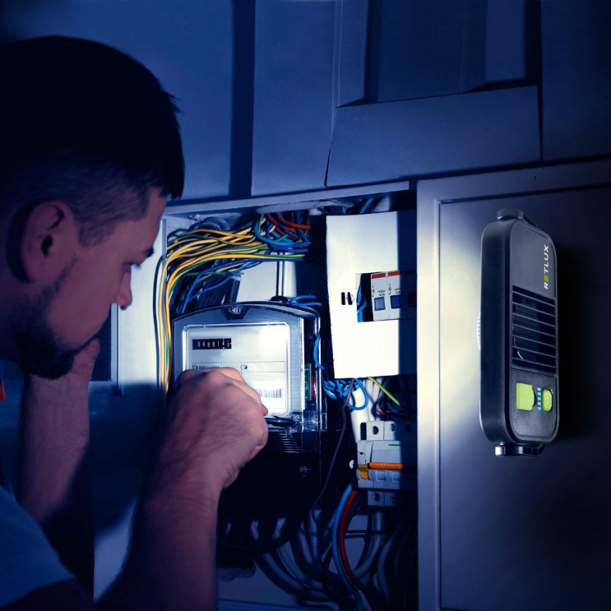 LED Pracovní svítilna s funkcí powerbanky LED/4400 mAh IP44 žlutá/černá