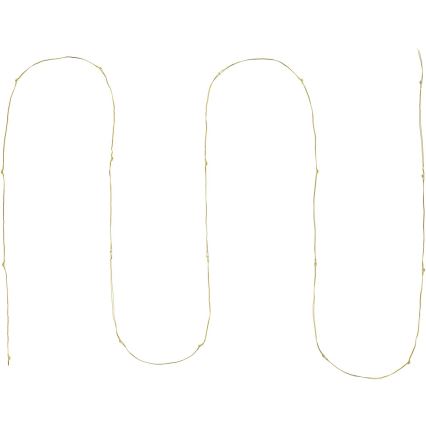 LED  řetěz 20xLED/2xAA 2,3m teplá bílá