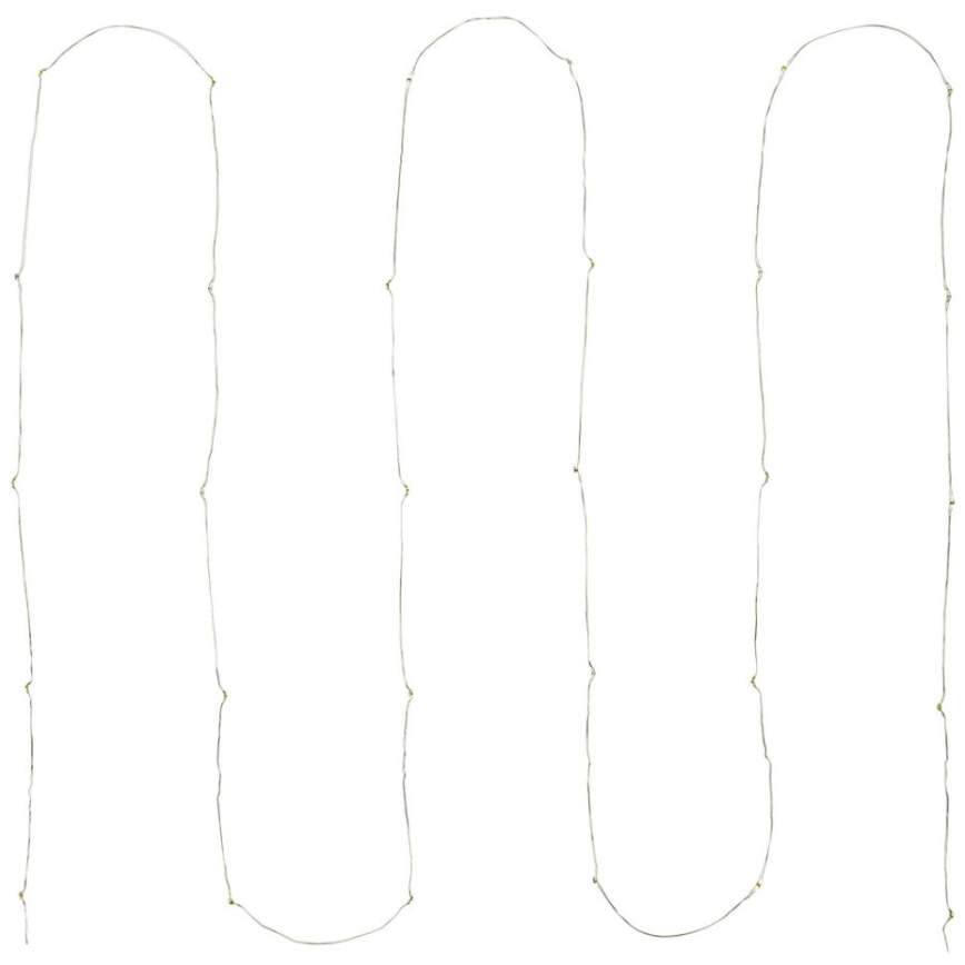 LED  řetěz 30xLED/2xAA 3,3m multicolor