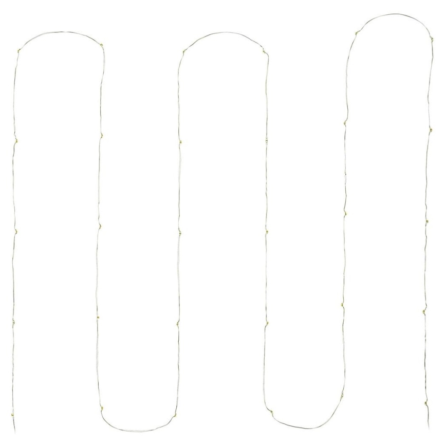 LED  řetěz 30xLED/3xAA 3,3m teplá bílá