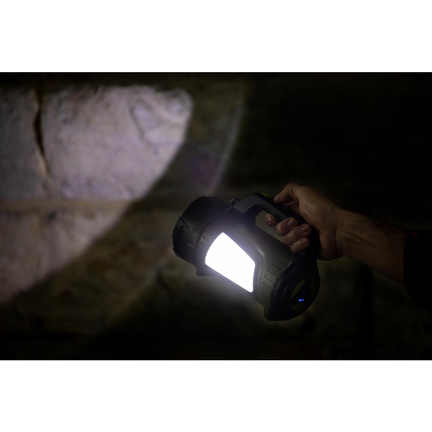 LED Stmívatelná venkovní nabíjecí svítilna s powerbankou LED/21W/4400mAh IP44