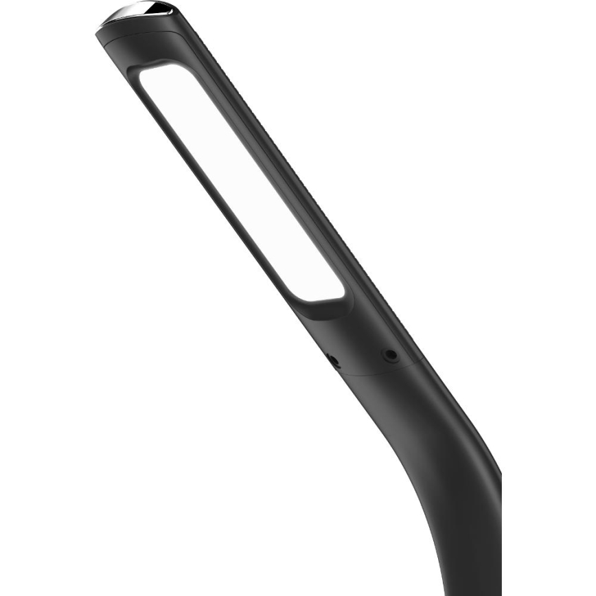 LED Stmívatelná stolní lampa s bezdrátovým nabíjením Qi 5W a displejem LED/6W/230V 3000/4000/6000K černá