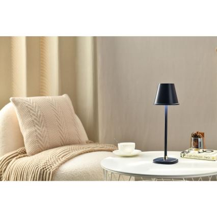 LED Stmívatelná nabíjecí stolní lampa LED/3W/1800 mAh tmavě modrá
