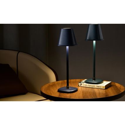 LED Stmívatelná nabíjecí stolní lampa LED/3W/1800 mAh tmavě modrá